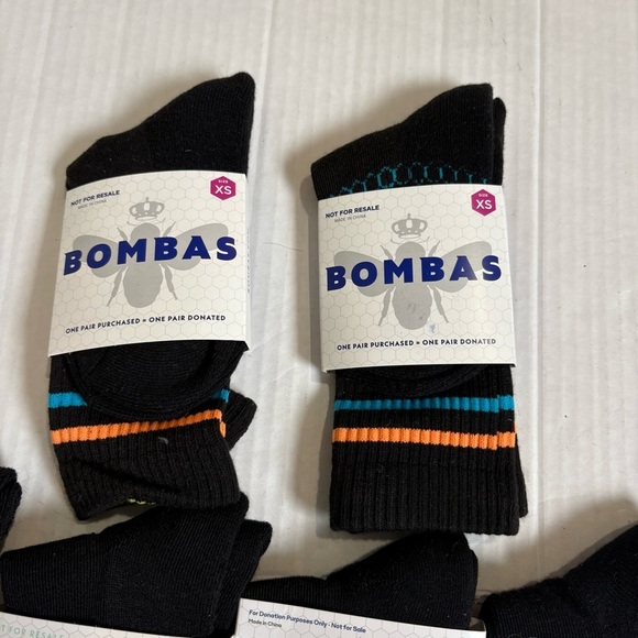 New Bombas 6 Pairs of Black Calf Socks Size XS Women’s Size 4-6 Youth Size 1-6 - Picture 4 of 8